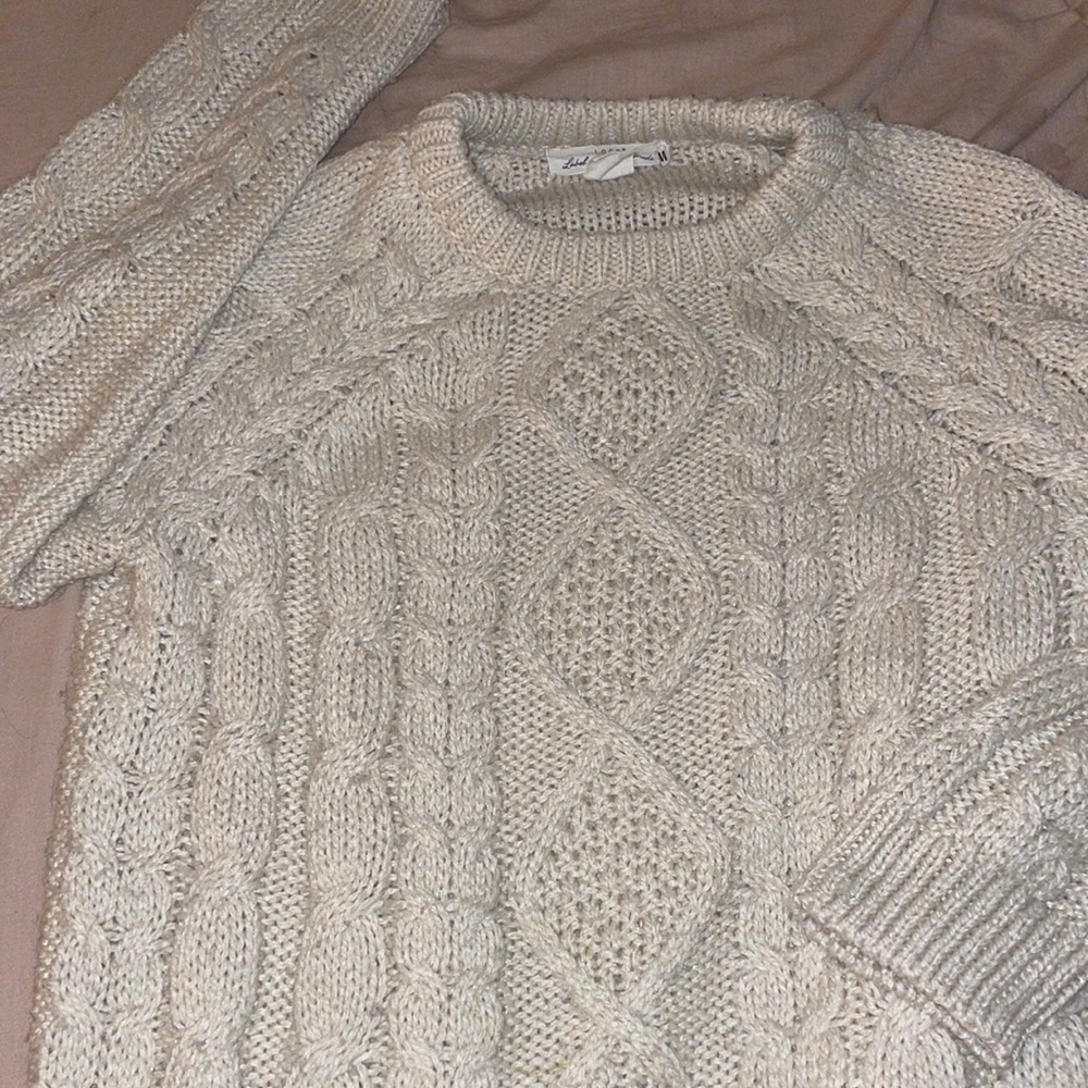Cream winter sweater